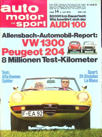 Deckblatt Auto Motor und Sport (14/1970)